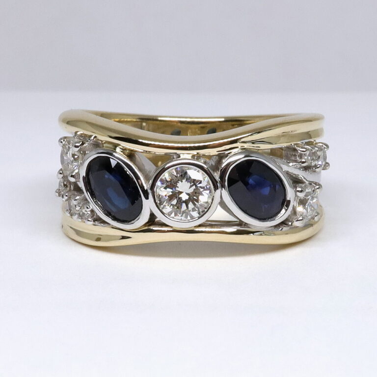 Image Sapphire and Diamond Ring Redesign